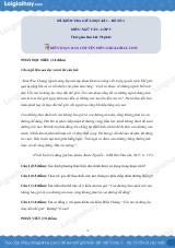 Đề thi giữa kì 1 Văn 9 - Đề số 1
